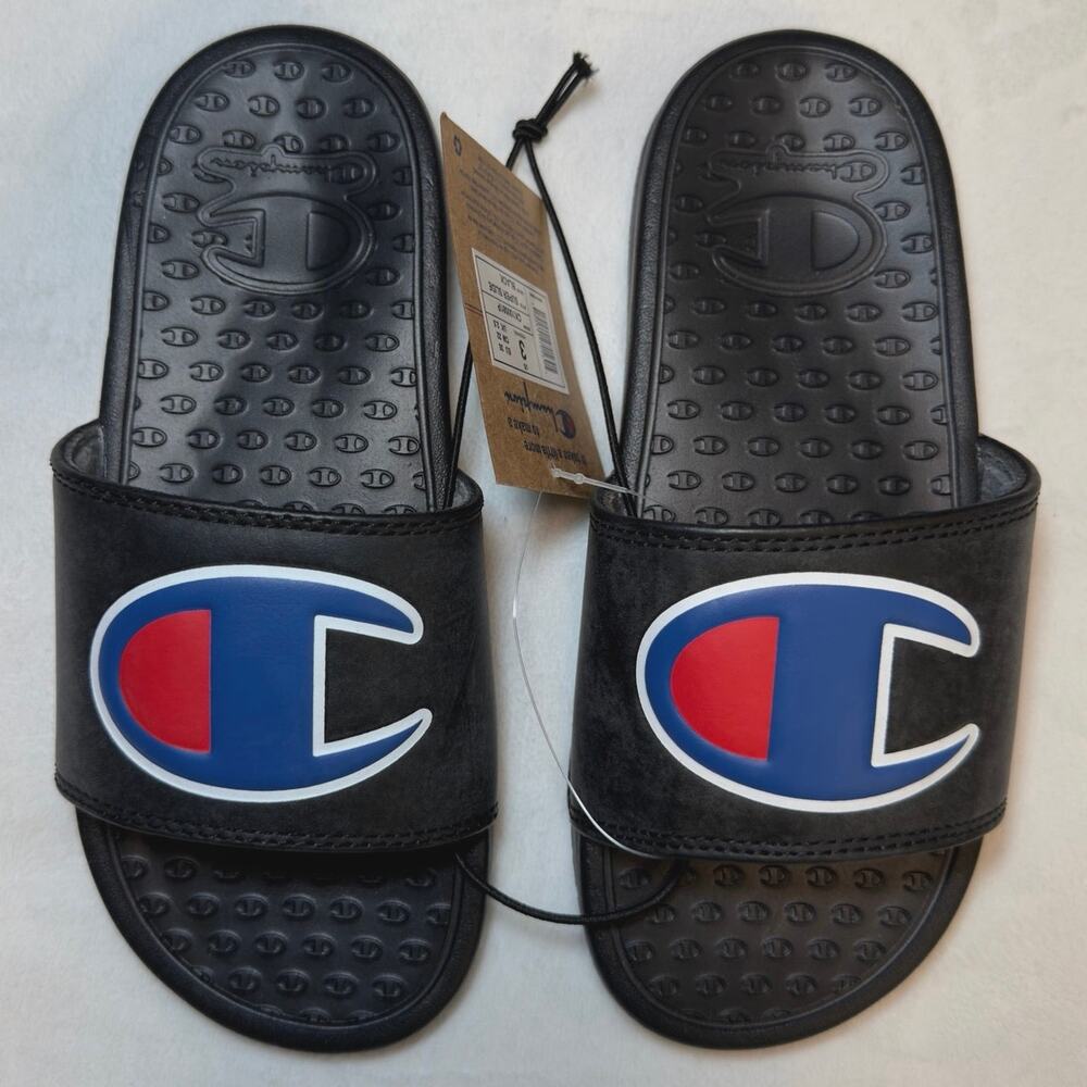 Champion Kids Super Slide – Black | 3Y